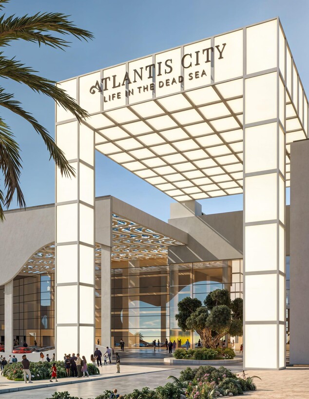 פרויקט Atlantis City בים המלח עם מלון יוקרה ואטרקציות תיירותיות